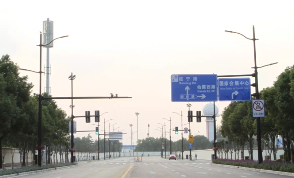 多桿合一標(biāo)桿項(xiàng)目：上海進(jìn)博會(huì)